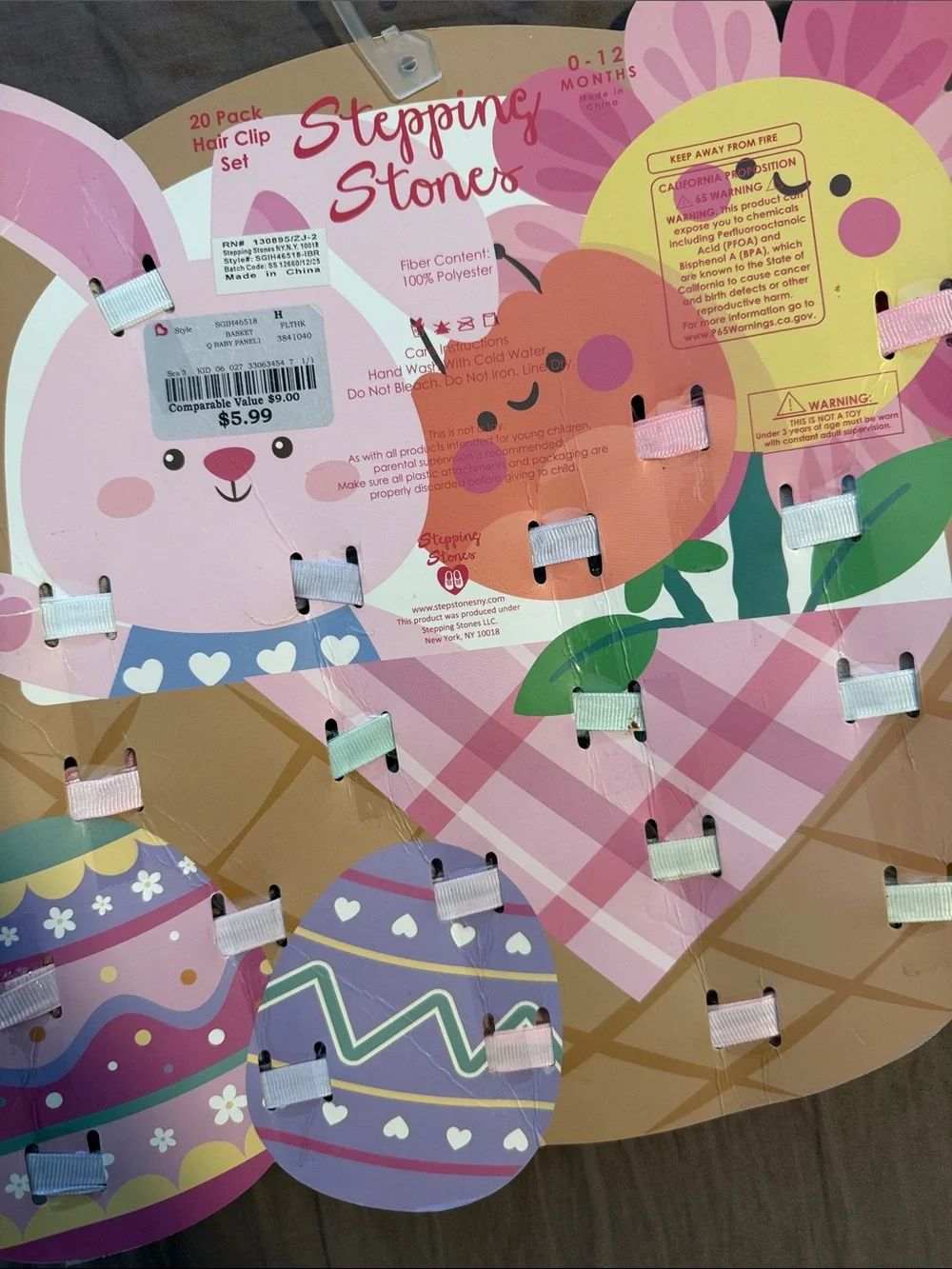 Baby Girl Spring / Summer Outfit Bundle - 2 Onesies and 20 Bows NWT